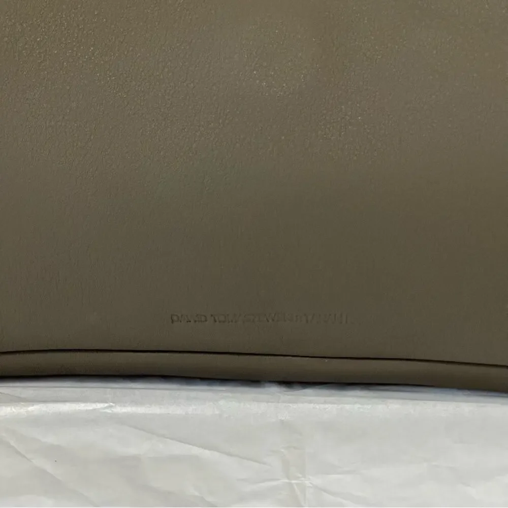 Dawid Tomaszewski x Tanah Rhea Berlin Smoke Leather Fold-over Envelope Clutch
